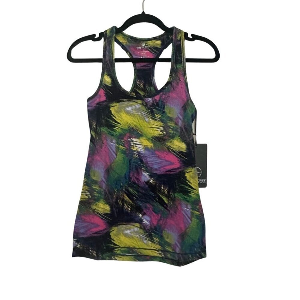 90 Degree Reflex Workout Tank Racerback Black Green Pink Women's Small NWT